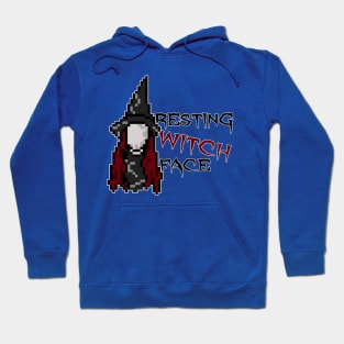 Resting Witch Face - Pixel Text Design Hoodie